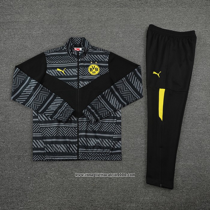 Tuta da Track Giacca Borussia Dortmund 2022 2023 Grigio